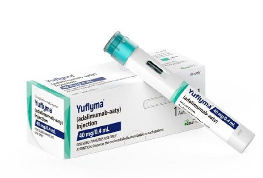 셀트리온의 자가면역질환 치료용 바이오시밀러 '유플라이마'. 셀트리온 제공.